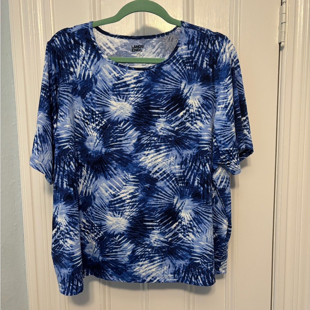 Lands End Rash Guard plus size 2X